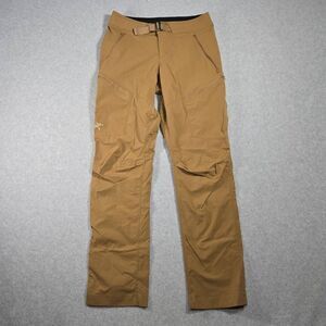 Arcteryx Pants Mens 28x32 Khaki Palisade Hiking Lightweight Outdoor Belted